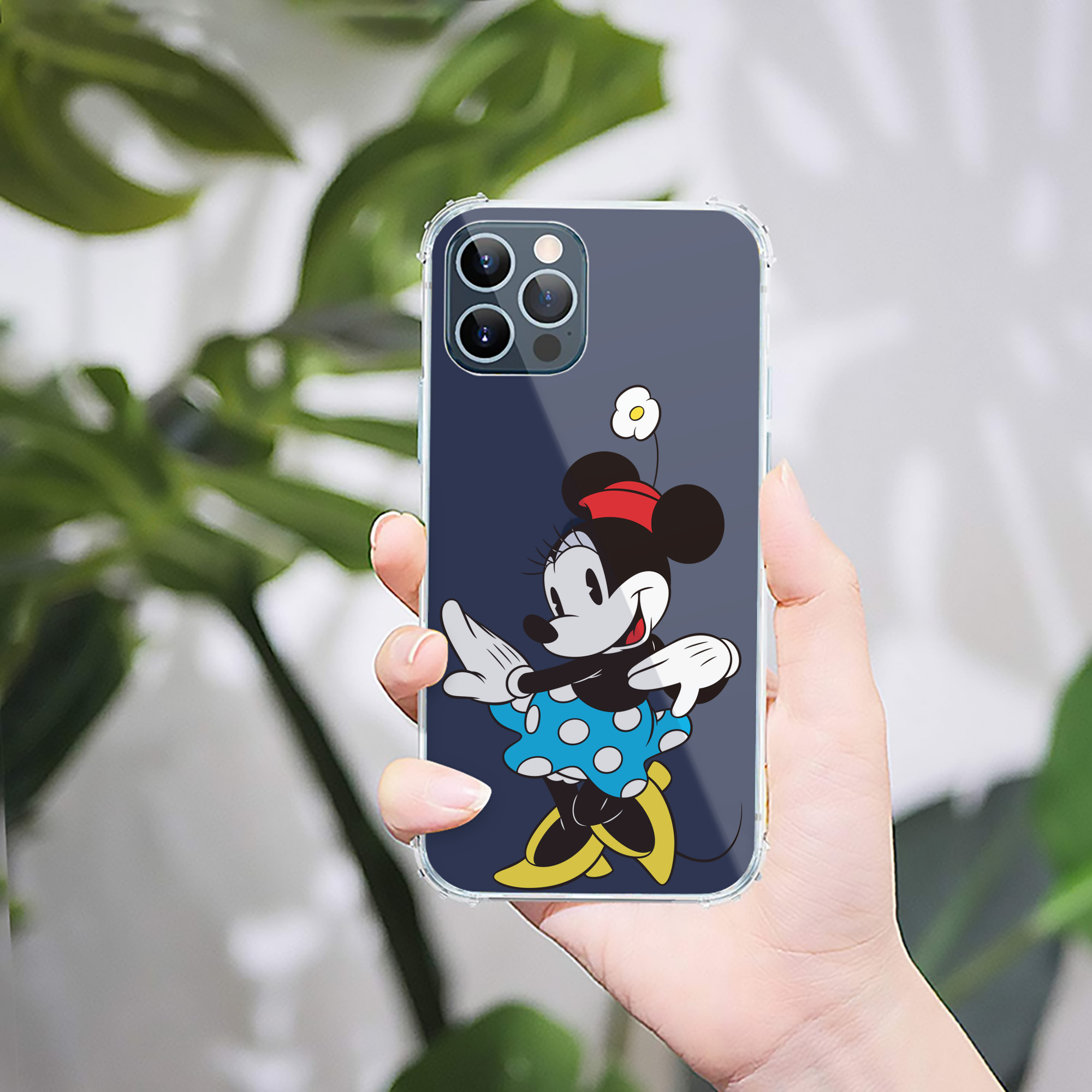 （画像用） ミッキーマウス Mickey Mouse 【iPhone 12シリーズ対応】透明スマホケース（クリアソフトケース）
